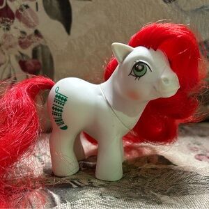 Vintage 1984 My Little Pony Christmas Baby Stocking Tail G1